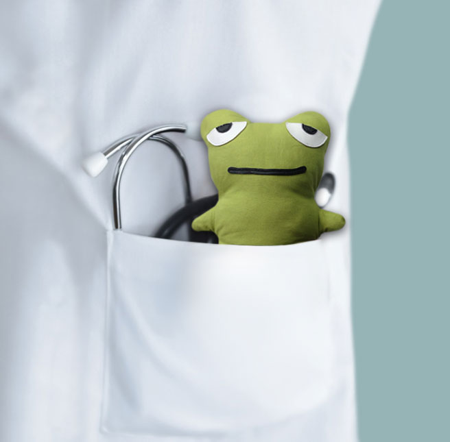 Dr. Grimberg in der Kinderarztpraxis Pasing