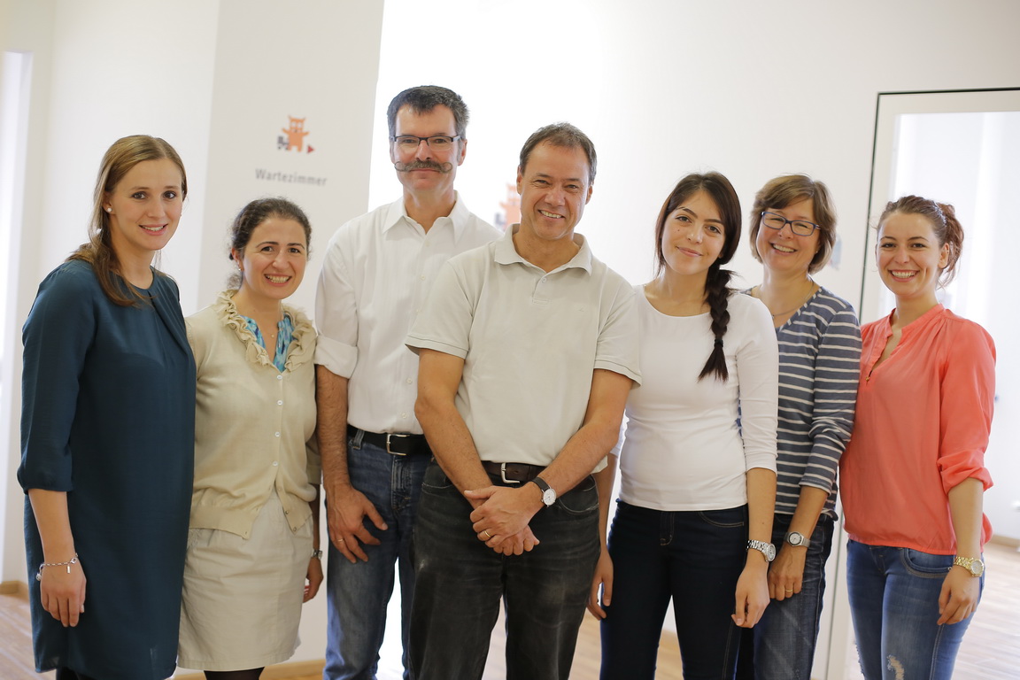 Dr. Grimberg in der Kinderarztpraxis Pasing